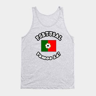 ⚽ Portugal Football, Bandeira das Quinas, Vamos Lá! Team Spirit Tank Top